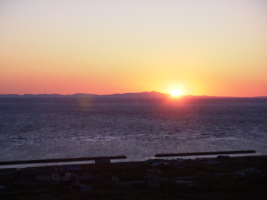 日没の礼文島